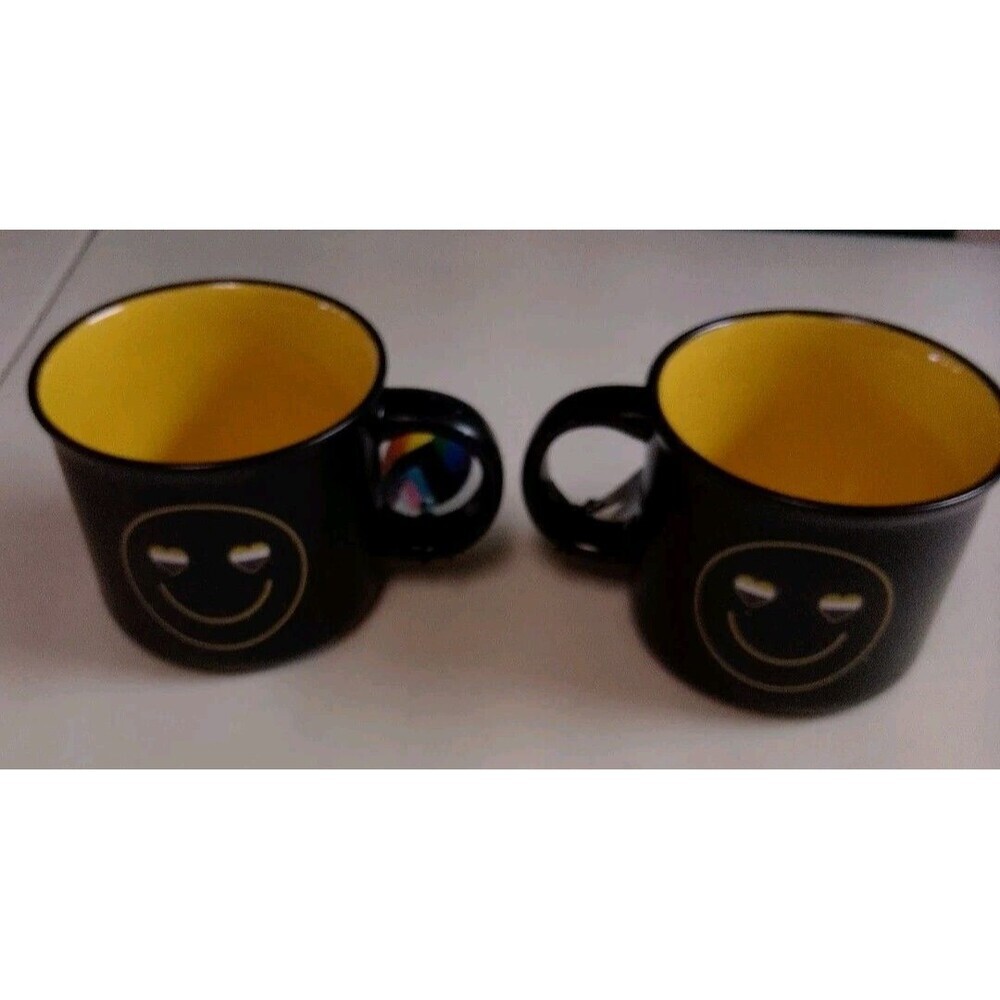 NWT Sheffield Home "Be You" Pride Mug Set of 2 Non-Binary Heart Eyes Smiley Face - Picture 16 of 16